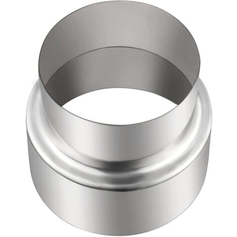 Roleader – Réducteur de tuyau de poêle en acier inoxydable 100 mm à 90 mm – Raccordement pour conduit de cheminée – Résistant à la chaleur et à la corrosion