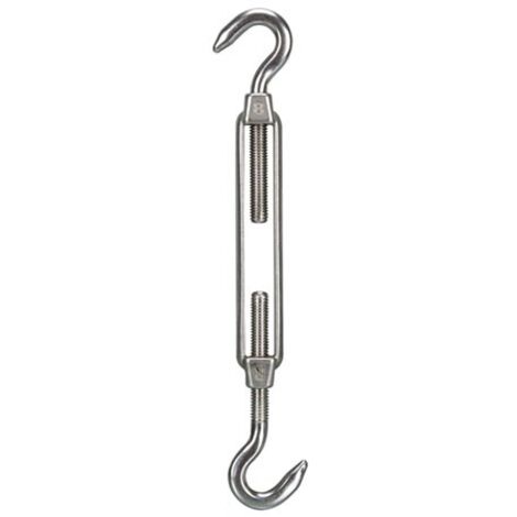 Tendeur, 2 crochets, acier inoxydable, longueur réglable de 190 mm à 270 mm (1/2)