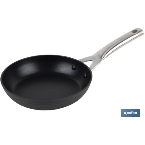 Poêle 20 cm Pleine Induction Aluminium Forgé Marron (1/5)