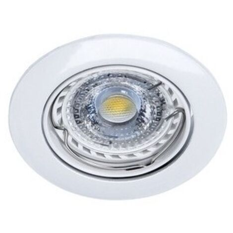 LUNAR LED Encastré GU10 blanc a/lpe LED 3,6W 3000K 420lm dimmable incl 51066 (1/4)