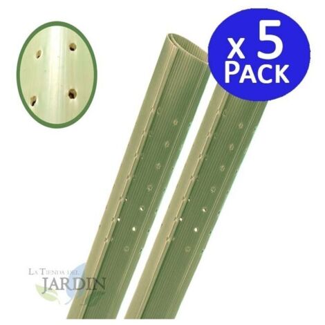 Lot de 5 tubes protecteurs d'arbres 60 cm – Protection contre rongeurs – Bonne ventilation pour croissance des plantes – Installation facile