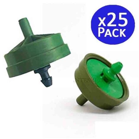 Lot de 25 Goutteur autorégulant Netafim 4 l/h, Goutteurs d'irrigation en ligne système micro, Goutteur pour arrosage agricole