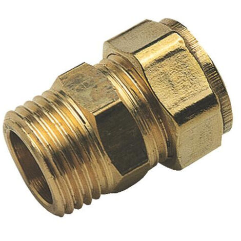Raccord droit mâle et bicône laiton pour tube cuivre ø16-15/21 (1/3)