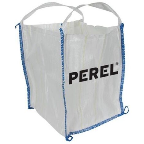 Perel – Sac à gravats en polypropylène 300L – 4 poignées – Résistant aux UV – Dimensions 65 x 65 x 71cm – SDB300