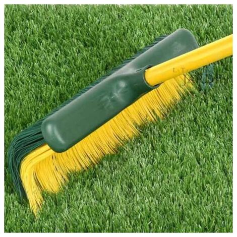 Suinga – Brosse extensible 0,8 à 1,4 m pour gazon artificiel – Tête de 25 cm avec poils PVC – Nettoyage efficace et ergonomique