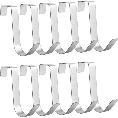10 pièces Crochet Radiateur, Crochet Serviette Salle de Bain, inoxydable Crochet à Serviettes pour Radiateur, Crochet Seche Serviette (1/5)