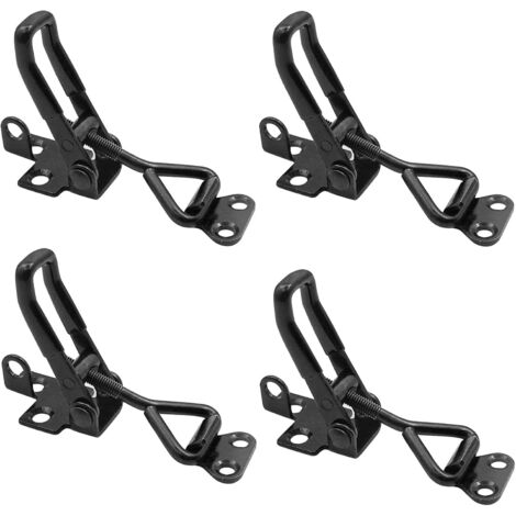 Loquets à Bascule Réglables, Fermeture à Levier en Métal, Loquet a Bascule en Acier Inoxydable,Convient aux armoires, portes, valises(Capacité de charge 100KG) (1/5)