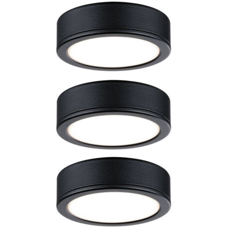 Kit 3 spots saillie pour meubles Pukk 12/230 V 2700K noir - (1/5)