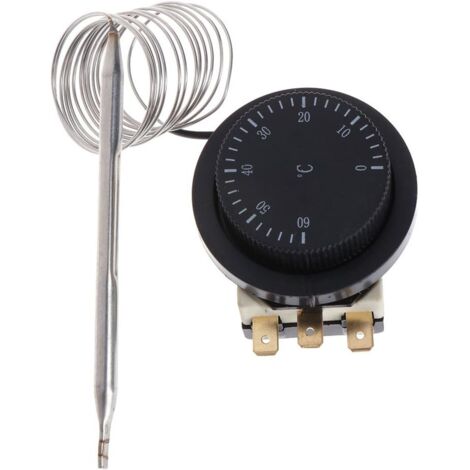 250V 16A 0-60 ℃ Interrupteur de contrôle de température Thermostat Capillaire contrôlé (1/5)