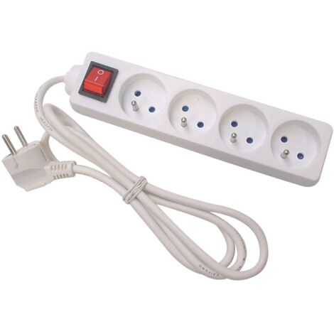 BLOC MULTIPRISE, 4 PRISES AVEC INTERRUPTEUR EB4S (1/5)