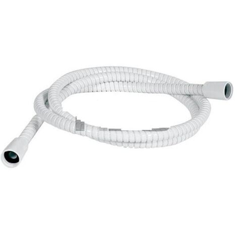 Hansgrohe – Flexible de douche 200 cm – Plastique blanc – Auto-étanchéifiant – Raccord DN 15 (1/2') – Résistance à la flexion – 3 couches polyester
