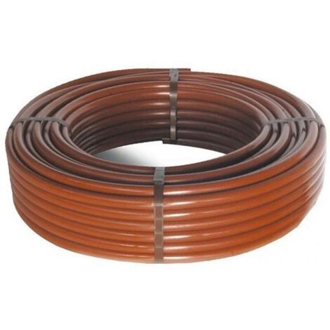Suinga – Tuyau arroseur goutte à goutte 16mm marron 25 mètres – Résistant aux UV et produits chimiques – Pression max 4 bars – Écologique en polyéthylène