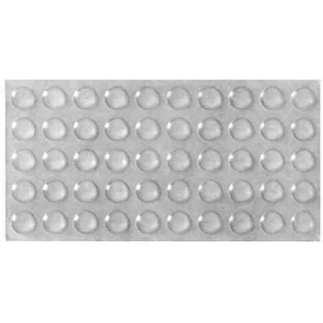 Lot de 50 tampons amortisseurs adhésifs pour porte de placard - en caoutchouc, 10 mm, Transparent (1/3)