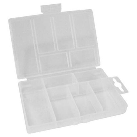 Boîte De Rangement En Plastique (85 X 135 X 25 Mm / 3 35'' X 5 31'' X 0 98'') - 6 Compartiments (1/2)