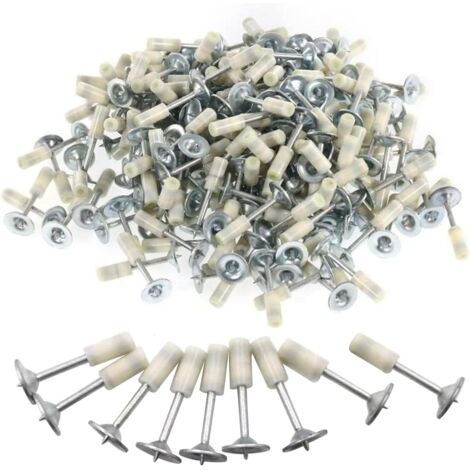 100 clous manuels en acier pour piet à ongles 7,3 mm, Pour piet à ongles, Pour fixation murale, Pour canaux de câble de plafond en béton, Outil de réparation (comprend uniquement des clous) (1/5)