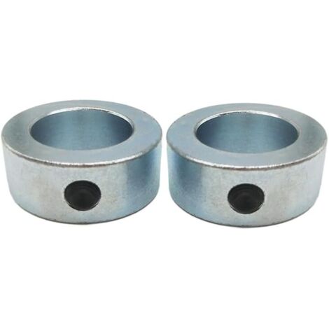 Bagues de Réglage 2 Pièces 20 mm Anneau Positionneur Butée de Profondeur Colliers Butée de Profondeur de Perçage Profondeur Butée Anneau Galvanisées avec Vis à Six Pans Creux Pour Axe Arbre (1/4)