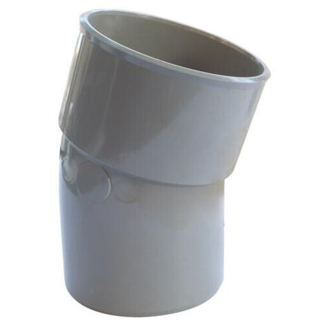 COUDE PVC A 20° POUR EVACUATION MALE FEMELLE (1/2)