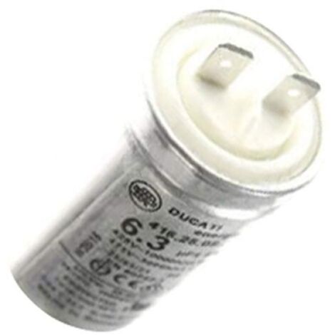Electrolux – Condensateur de démarrage 6,3 µF 470V pour hotte – Technologie MKP – Fixation avec vis – 5025392800