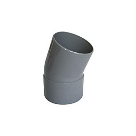 COUDE PVC A 20° POUR EVACUATION MALE FEMELLE (1/2)