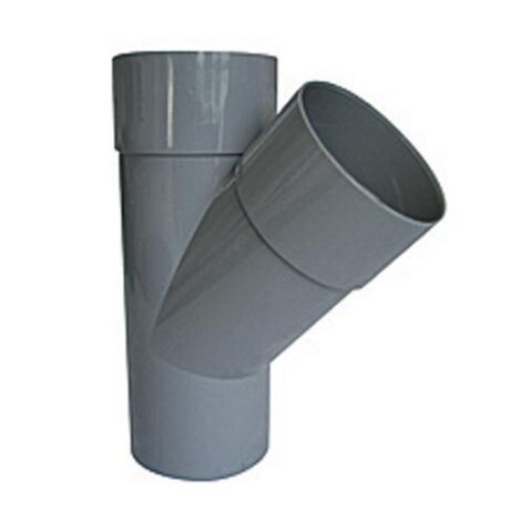 CULOTTE PVC A 45° POUR EVACUATION MALE FEMELLE (1/3)