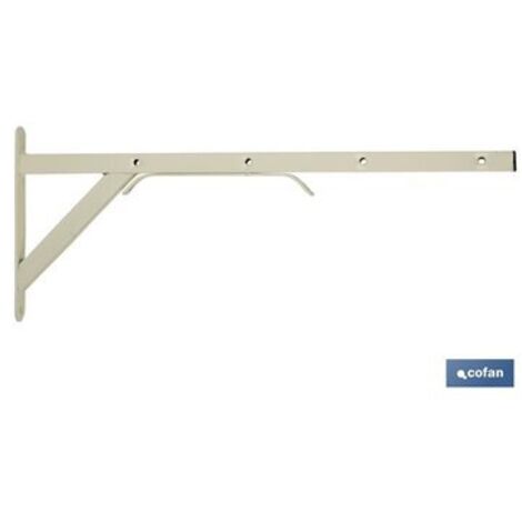 Cofan – Étendoir à linge mural blanc 50 x 20 cm – Structure en fer avec peinture époxy – Résistant à la corrosion – Pour petits espaces intérieurs et extérieurs