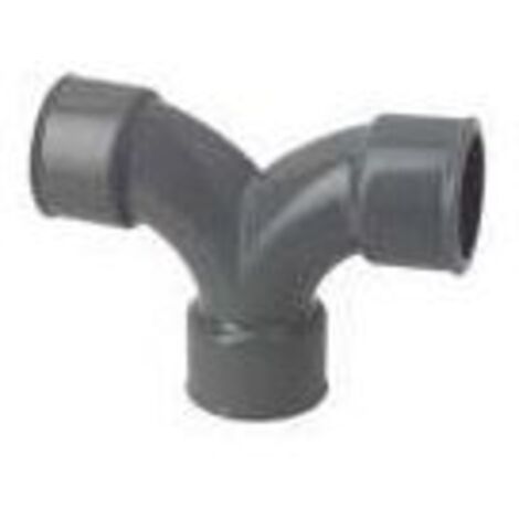 DOUBLE COUDE PVC A 87.30° POUR EVACUATION FEMELLE (1/2)