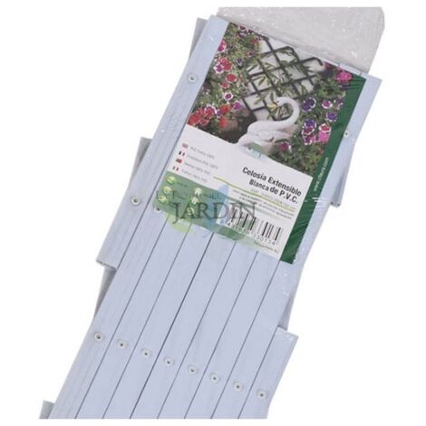Suinga – Treillis en PVC blanc 50 x 150 cm – Pour soutenir plantes grimpantes – Résistant aux intempéries – Installation facile (1/2)
