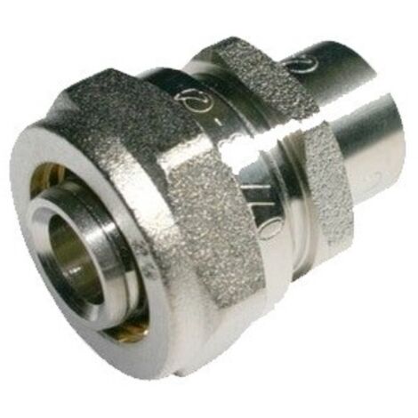 Adaptateur en cuivre 18mm-20mm pour tube de compression multicouche 20 mm, sans machine à sertir, gris (1/5)