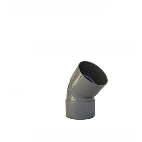 COUDE PVC A 45° POUR EVACUATION MALE FEMELLE (1/3)