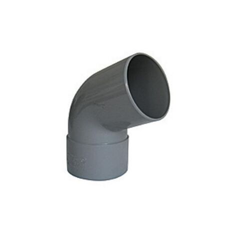 COUDE PVC A 67.30° POUR EVACUATION MALE FEMELLE (1/2)