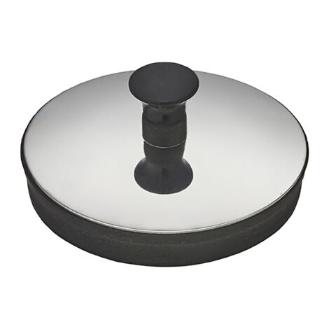 BOUCHON PVC NOIR AVEC ENJOLIVEUR ET TRIANGLE - DIAM. 57 (1/3)