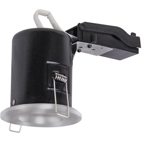 Aric – Spot encastré LED fixe recouvrable Ø 87mm – Aluminium nickel – Pour ampoule GU10 6W max – Indice de protection IP20 – Conformité RT2012 - RE2020 (1/3)