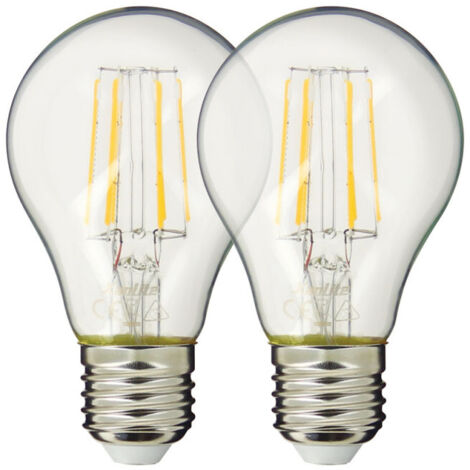 Lot de 2 ampoules Retro-LED A60, cuLot E27, EDF - PACK2RFE470GEDF (1/4)
