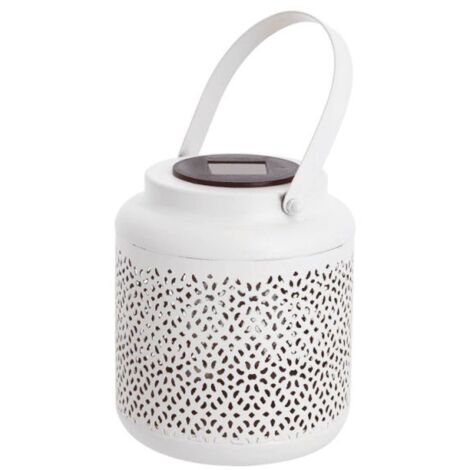 Xanlite – Lanterne solaire intérieure dorée IP44 – Métal blanc – Éclairage moderne décoratif – Pour espaces intérieurs élégants (1/5)