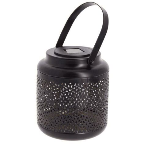 Lanterne solaire intérieure dorée IP44 – Métal noir avec finition dorée – Éclairage décoratif moderne – Pour espaces intérieurs (1/5)