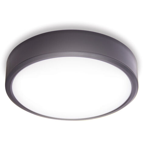 Downlight Rond - Spot LED extra plat encastrable/en saillie – cons. 18W/2500 lumens – CCT 3000K/4000K/6500K – IP65 – Noir (1/5)