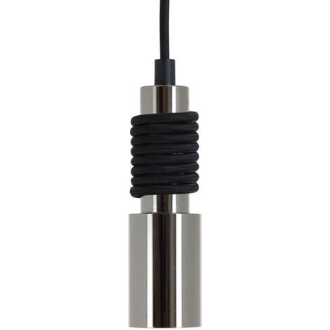 Suspension spirale en métal noir E27 – Longueur 14,5 cm – Largeur 14,5 cm – Hauteur 4,3 cm – Tension 230V AC – Indice IP20 (1/5)