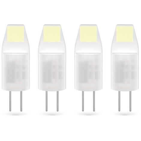 Xanlite - Lot de 4 Ampoules SMD LED Capsules, culot G4, 100 lumens, conso. 1W éq. 10W, Blanc chaud - PACK31ALG4100IW