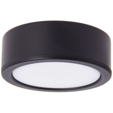 Xanlite – Spot d'intérieur noir LED 3W – Lumière variable 3000K/4000K – 250 lumens – Angle 110° – Fixation encastrée ou saillante – ECPKSP250N
