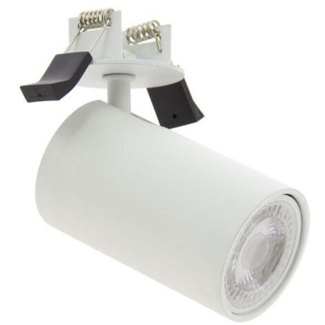 Xanlite – Spot encastrable GU10 50W 2700K orientable – Aluminium – Angle d'éclairage 36° – Installation rapide – Pour salons et cuisines (1/7)