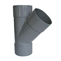 CULOTTE PVC A 45° POUR EVACUATION TRIPLE FEMELLE