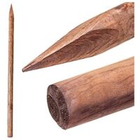 Suinga – Tuteur en bois d'olivier 180 cm – Pointe pour cultures à développement rapide – Traitement autoclave 3 – Résistant aux intempéries