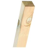 Suinga – Poteau en bois de pin KDI 7x7 cm – Hauteur 100 cm – Imprégnation sous pression pour protection intempéries – Pour clôtures et pergolas