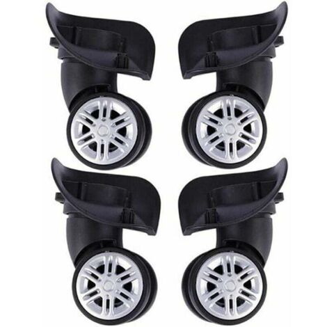 2 Paire Roues De Valise De Rechange Pour Bagages, Universelle Remplacement De La Roue, Valise Roue Gauche Et Droite Ensemble D'Accessoires De Réparation (1/5)
