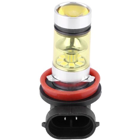 Lot de 2 ampoules LED de conversion ultra-lumineuses 100 W pour phares antibrouillard de voiture (lumière jaune) (1/5)