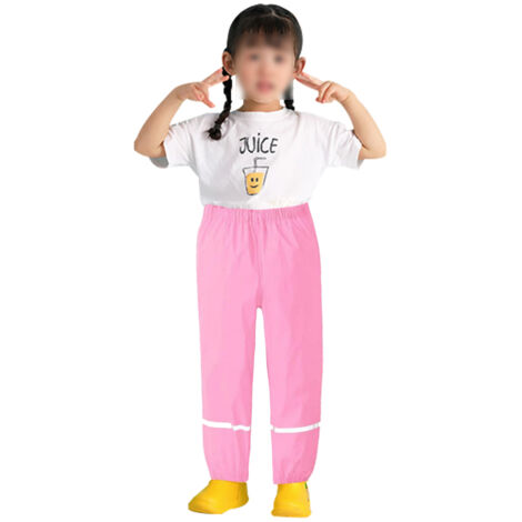 Pantalons de pluie réfléchissants imperméables et légers pour garçons et filles (1/5)