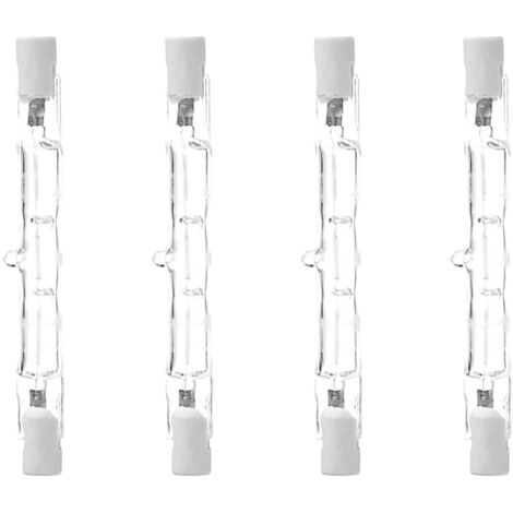 R7S-Halogenlampe, 78 mm, 120 W, 230 V, warmweiß, 2700 K, T3, Typ J, für Arbeit, Sicherheit, Landschaftsbeleuchtung, Straßenbeleuchtung (4er-Pack)/STOL (1/5)