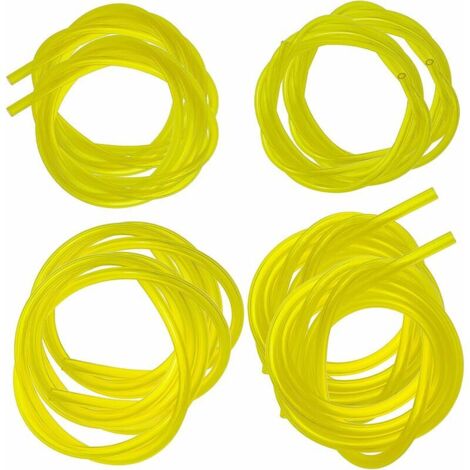 Ahlsen – Durites essence 9.6 m – Lot de 2 tuyaux 1.2 m – Tailles 2mm×3.5mm, 2.5mm×5mm, 3mm×5mm, 3mm×6mm – Pour débroussailleuses et tronçonneuses