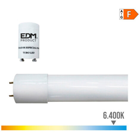 Tube LED T8 14w 1550lm 6500k lumière froide eq 30w ø2,6x90cm (1/4)