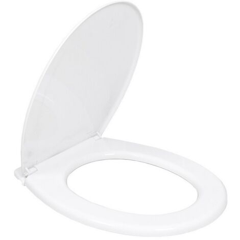 Abattant de WC - basique - blanc - 600gr - avec vis - (1/2)
